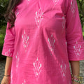 Pink Gulnaar Farshi Co-ord Set