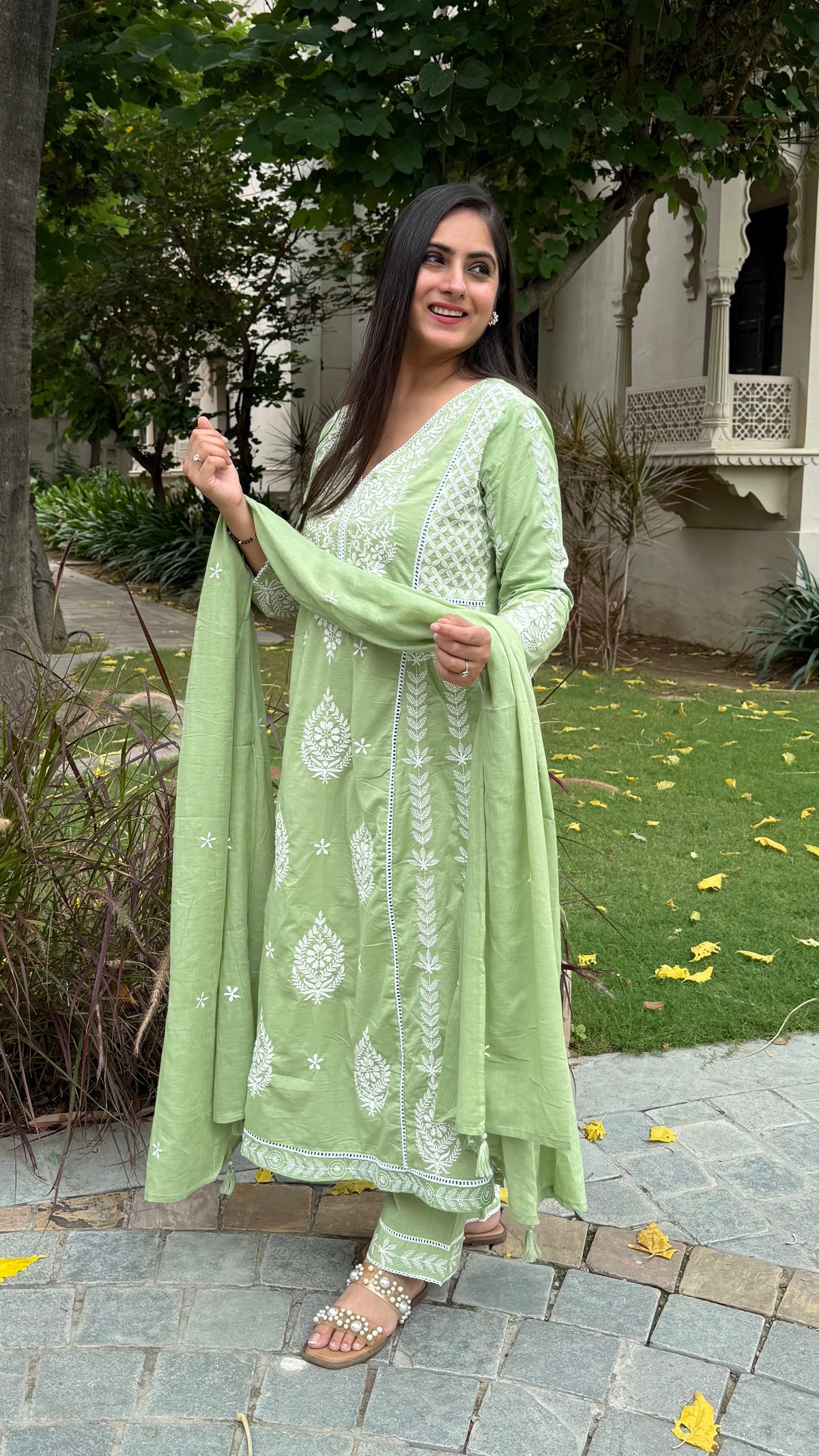 Aria Pastel Green Suit Set