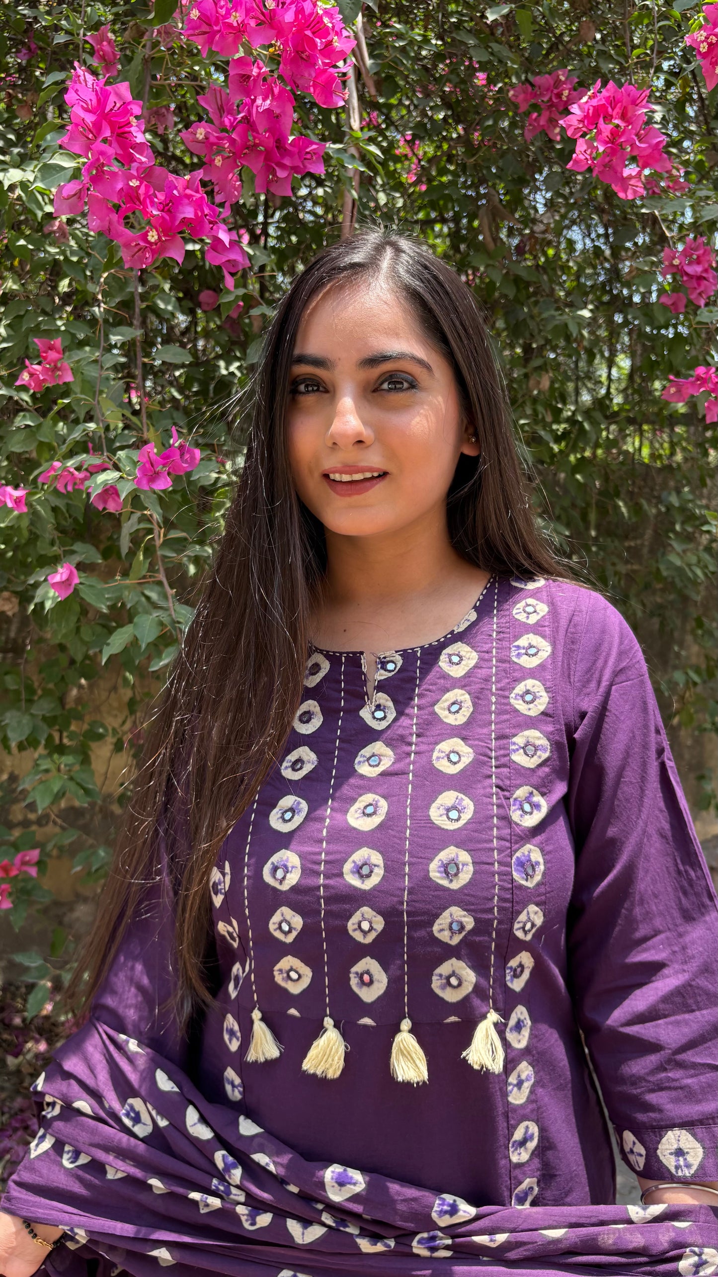 Ankita Bandhej Cotton Suit