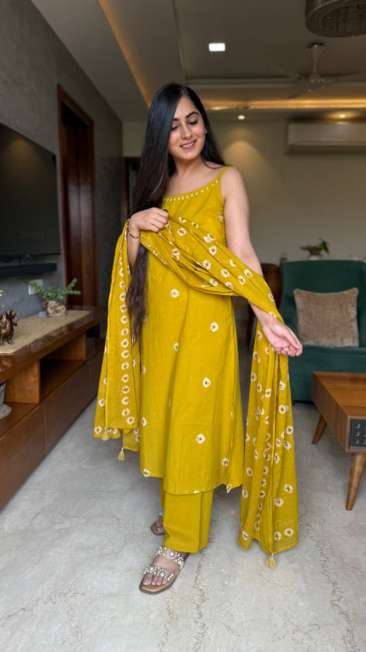 Himani Mustard A-Line Suit