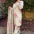 Pastel Grey Farshi Salwar Suit