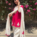 Noorani Pink Farshi Salwar Suit Set