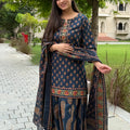 Maahi Navy Sharara Set