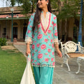 Blue Rose Lace Suit
