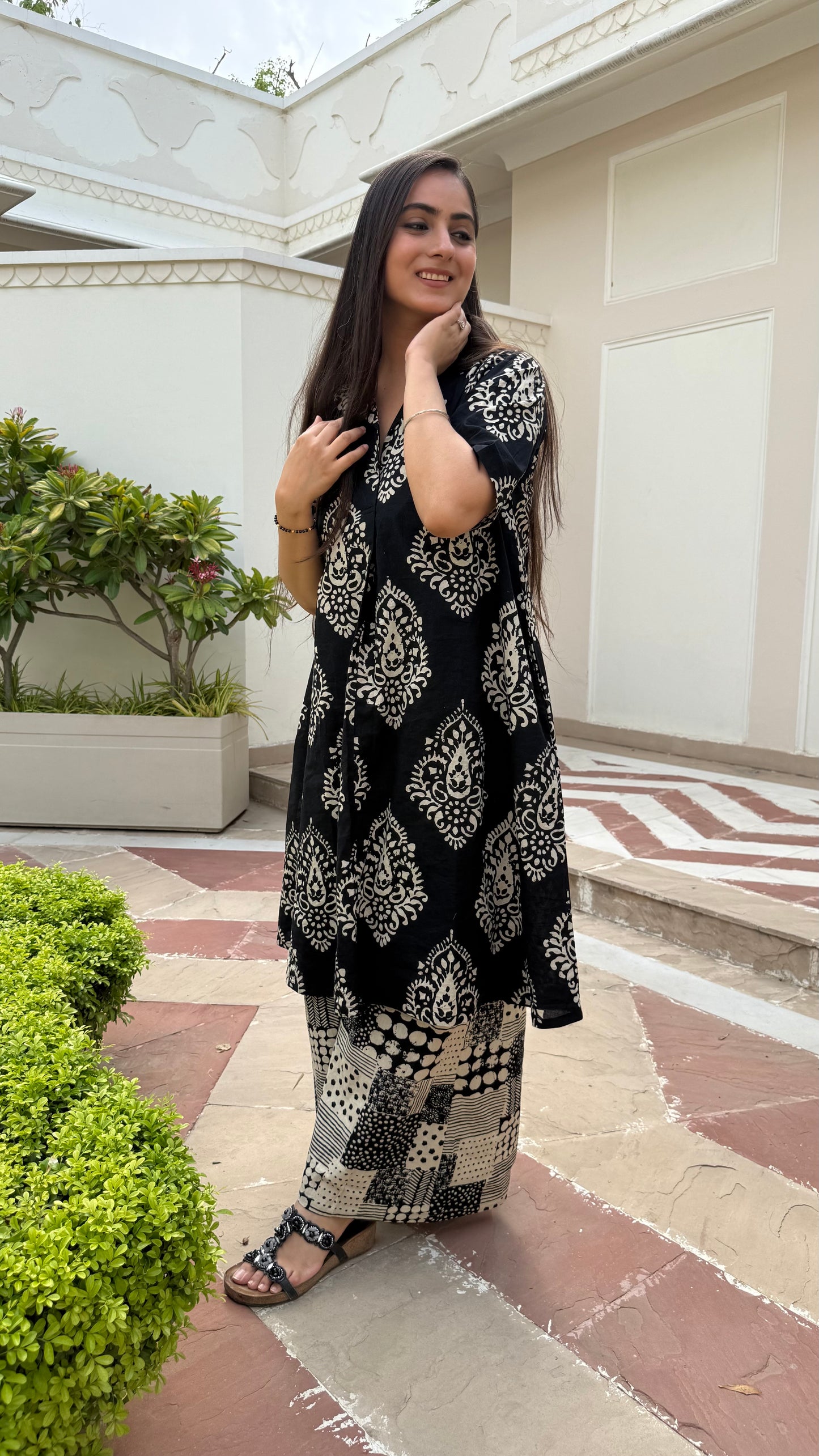 Noir Cotton Co-ord Set