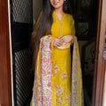 Manika Mustard Mul Chanderi Suit
