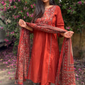 Kashish Rust A-Line Suit