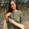 Kusum Green Cotton Suit