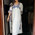 White Embroidered Dress