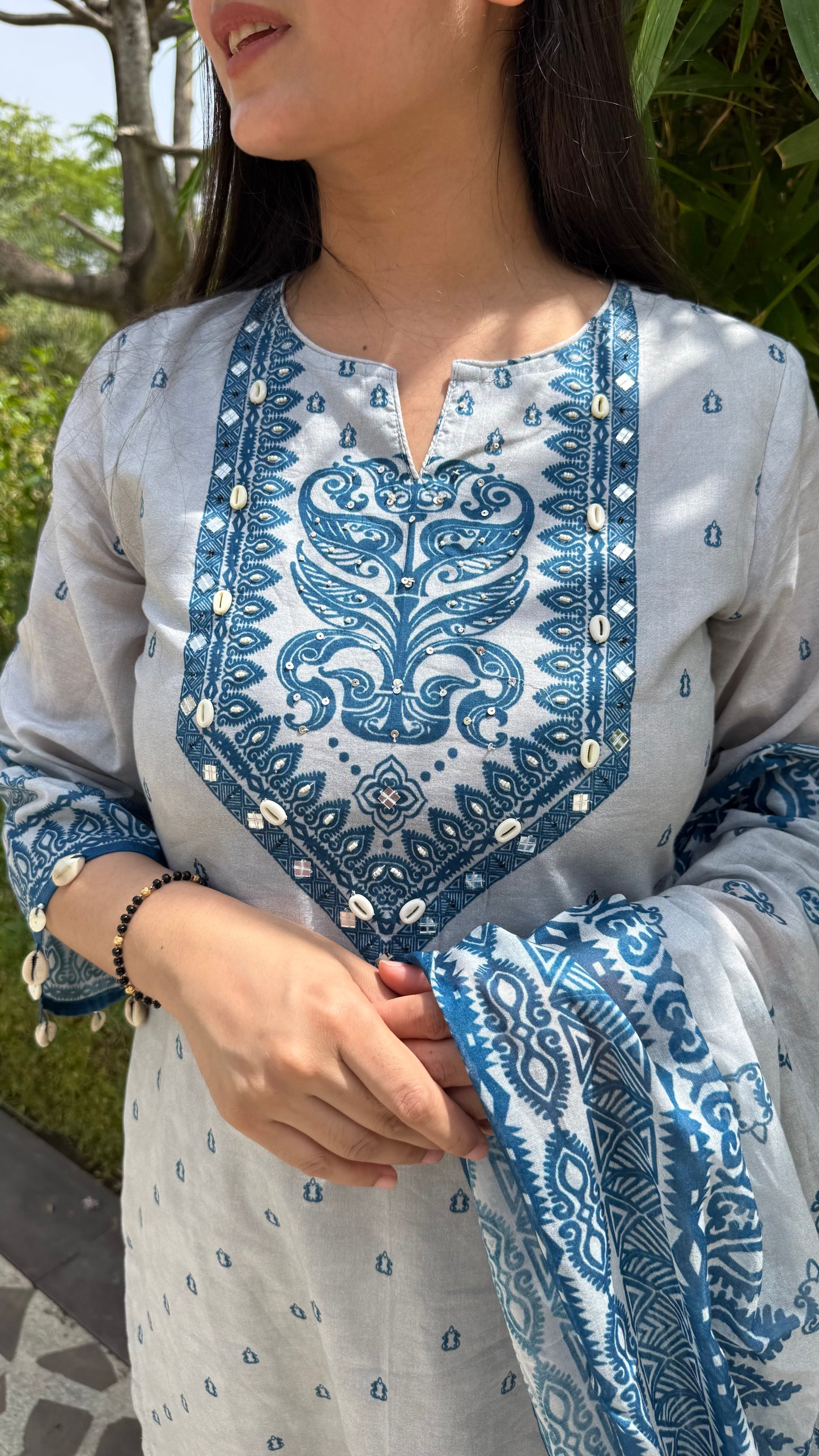 Shifa Black & Blue Shell Suit