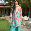 Blue Rose Lace Suit