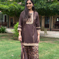 Rhea Mocha Lace Suit Set