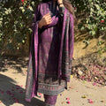 Aliya Purple Woollen Suit