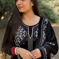 Rehmat Black Velvet Suit