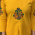 Mustard A-line Kurta