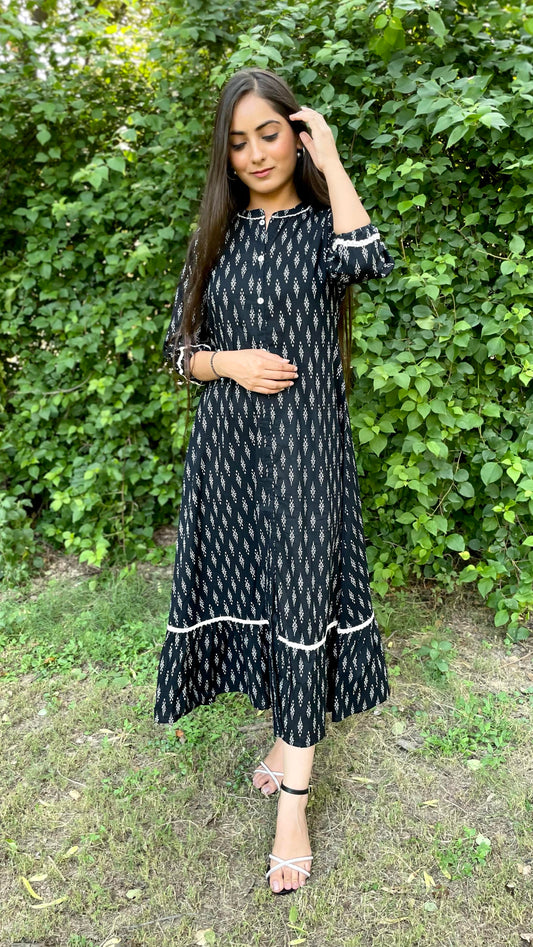 Black Cotton Dress