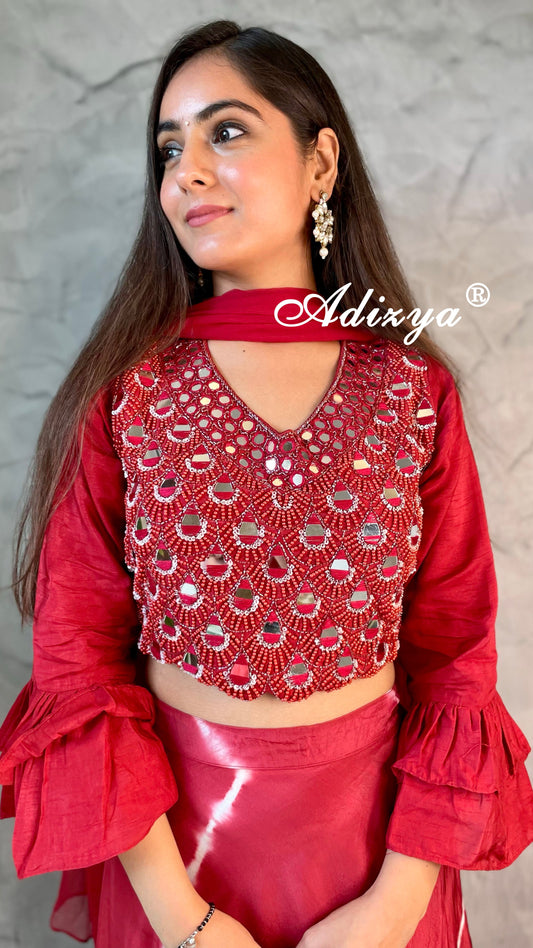 Red Lehenga Set