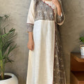 White Handblock Kurta