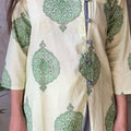 Green Handblock Kurta