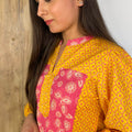 Yellow Pink Printed Top