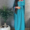 Anjali Teal A-line Suit