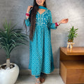 Anjali Teal A-line Suit